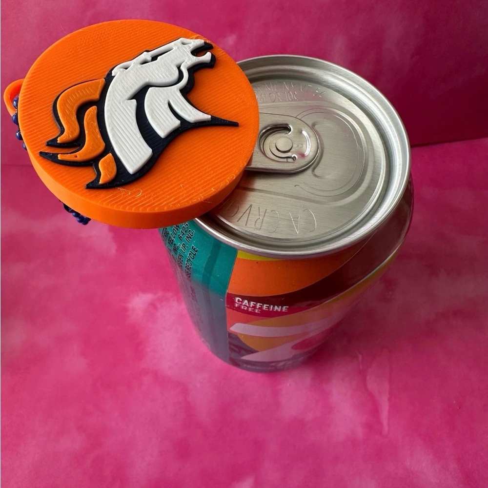 Denver Broncos can opener with White Horse Emblem - Home Party Supplies